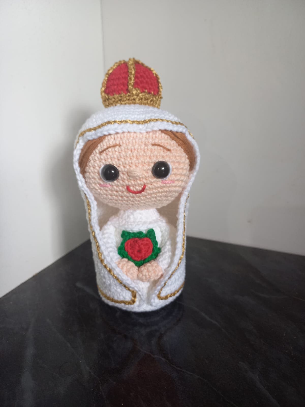 Nossa Senhora De Fátima Em Amigurumi
