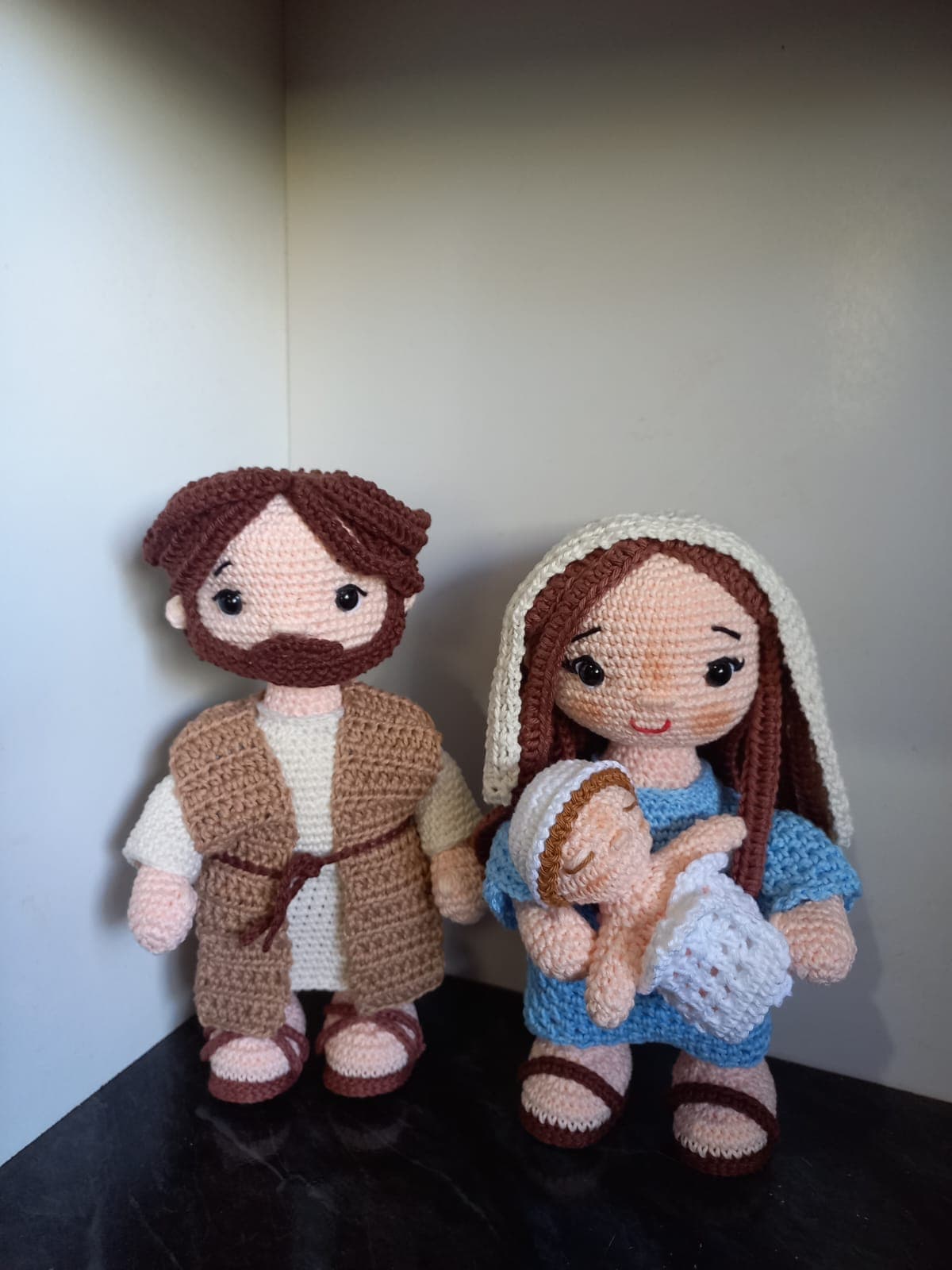 Sagrada Família Em Amigurumi