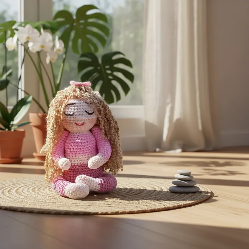 Zaya - Boneca Yoga Em Amigurumi
