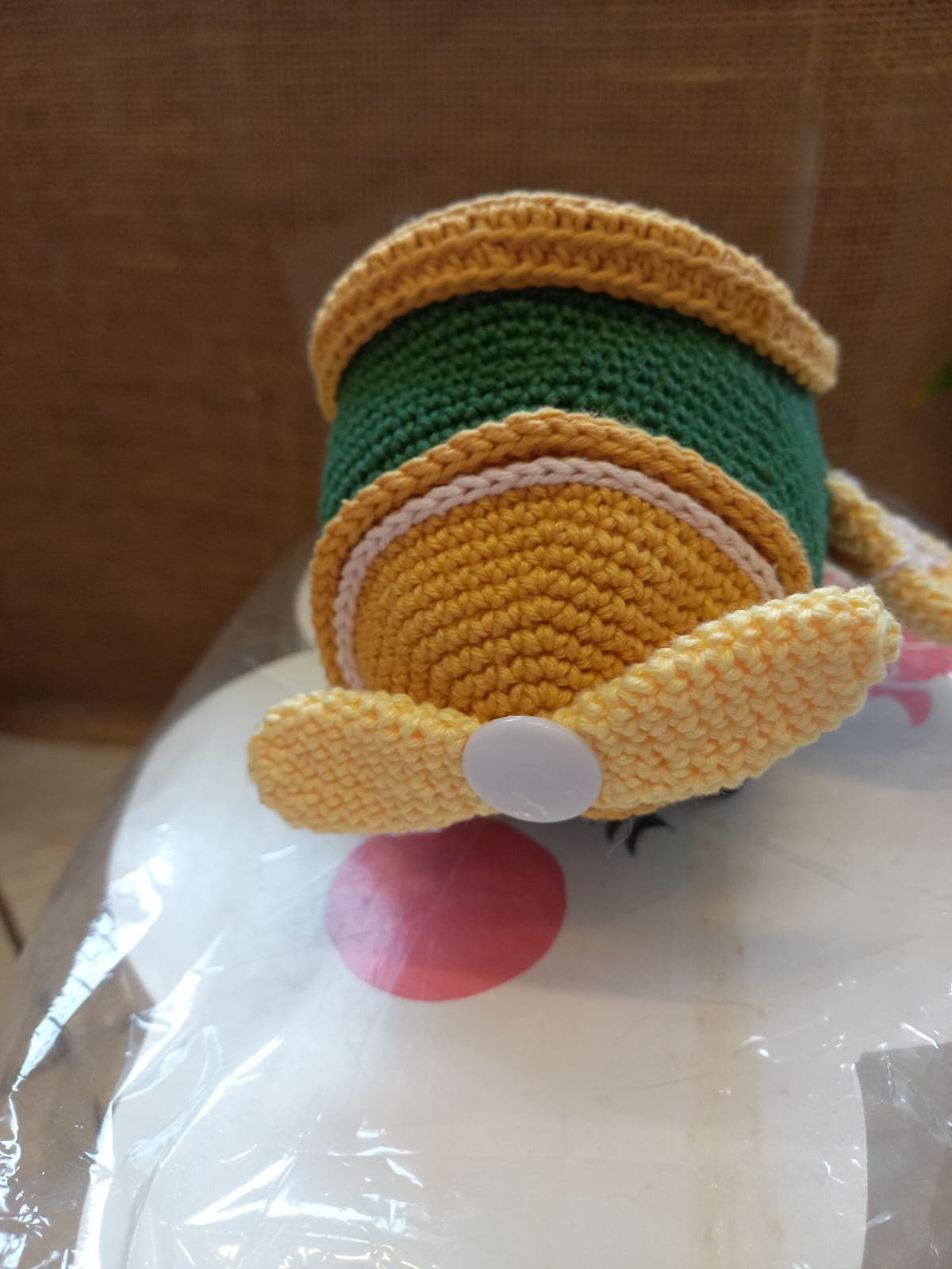 Cesta Pato Em Amigurumi