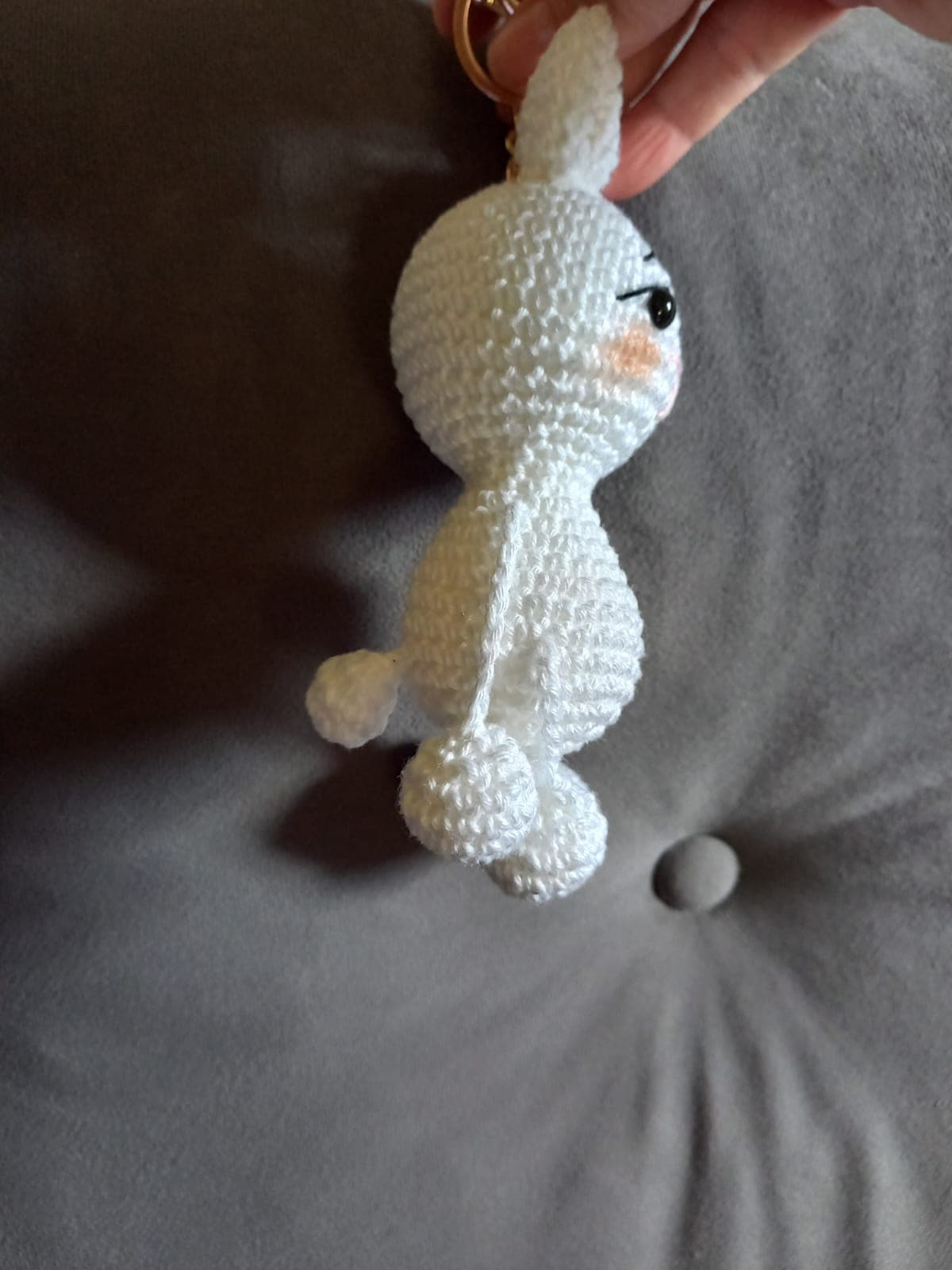 Chaveiro Coelho Em Amigurumi