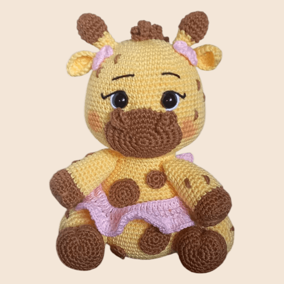 Girafa Da Linha Safari Em Amigurumi