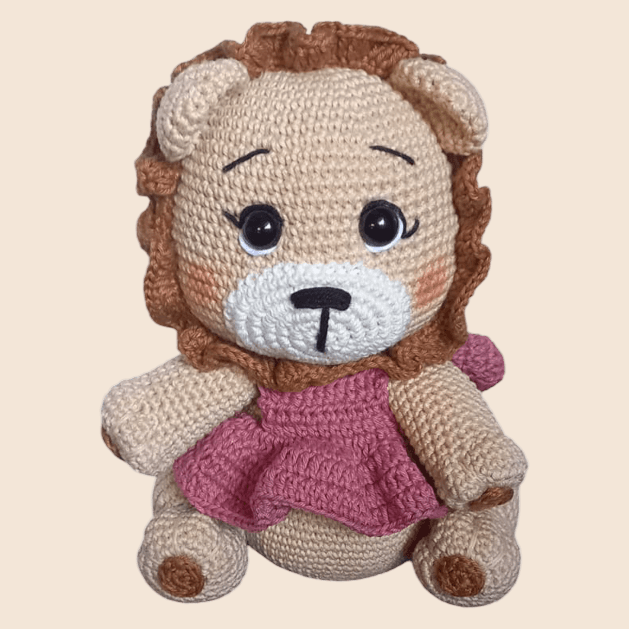 Leão Em Amigurumi