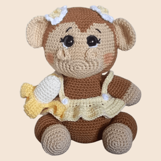 Macaquinho Em Amigurumi