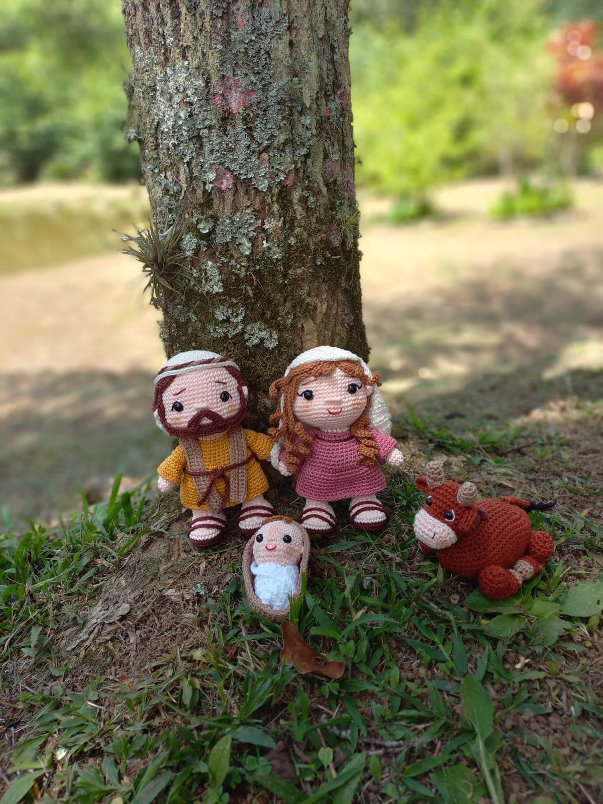 Presépio Em Amigurumi - 4 Peças