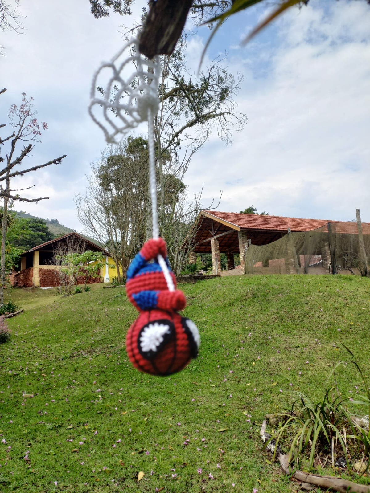 Mini homem aranha com teia